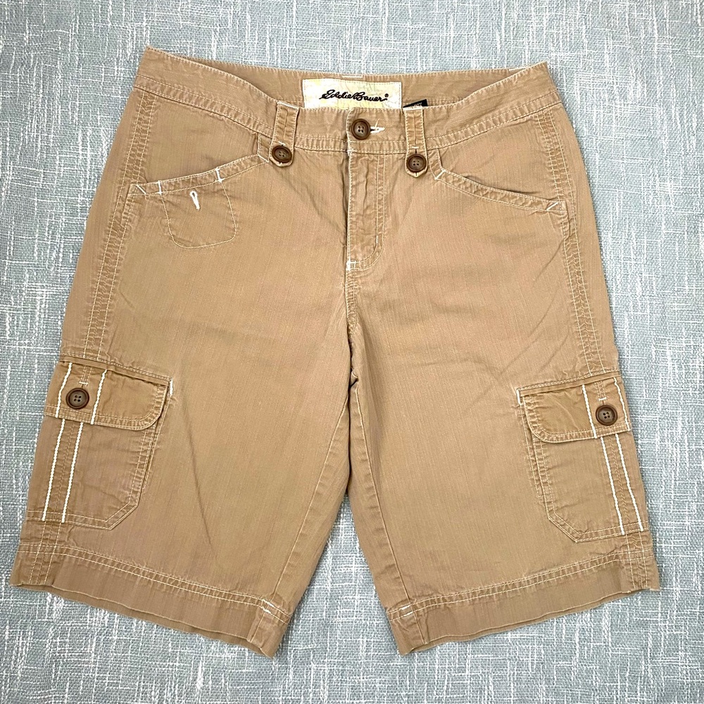 Eddie Bauer Women’s Cargo Bermuda Shorts Size 8